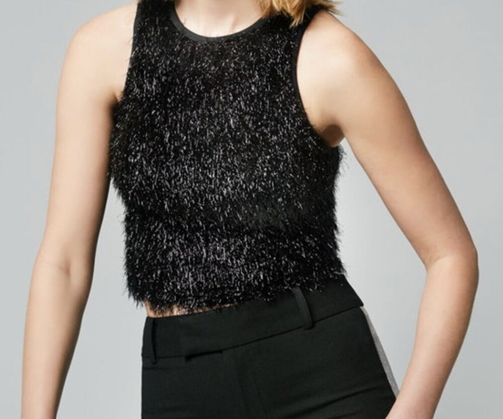 SMYTHE Tinsel Tank size Large (Black Metallic)